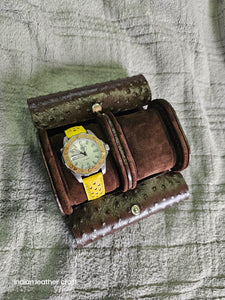 Leather watch case