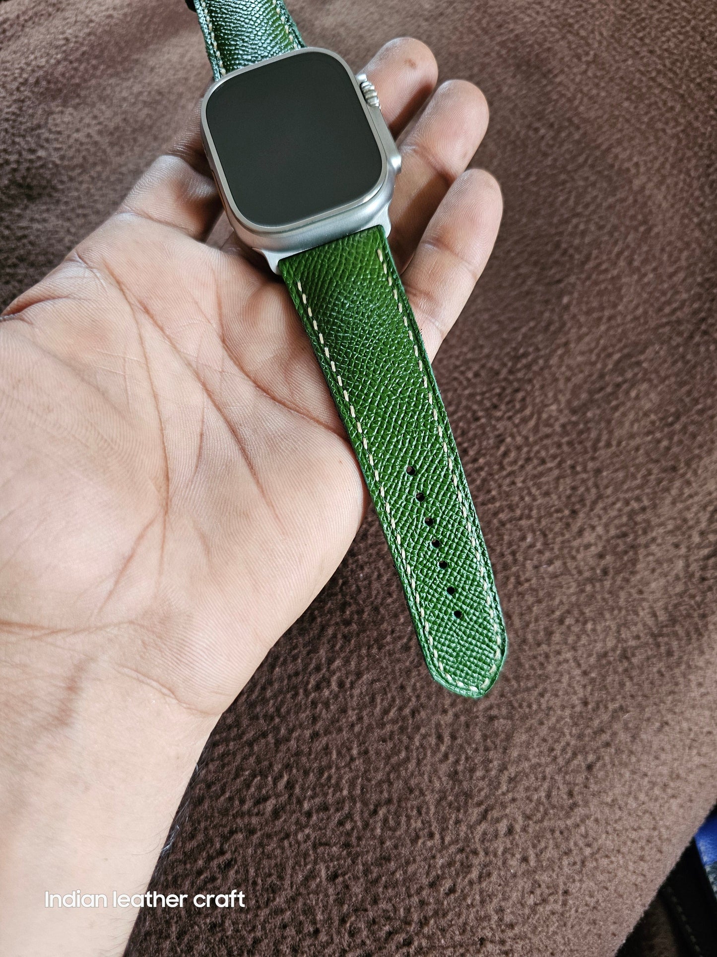 Indianleathercraft applewatchband Epsom leather apple watch bands