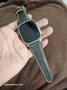 Indianleathercraft applewatchband Horween Leather Apple Watch Bands
