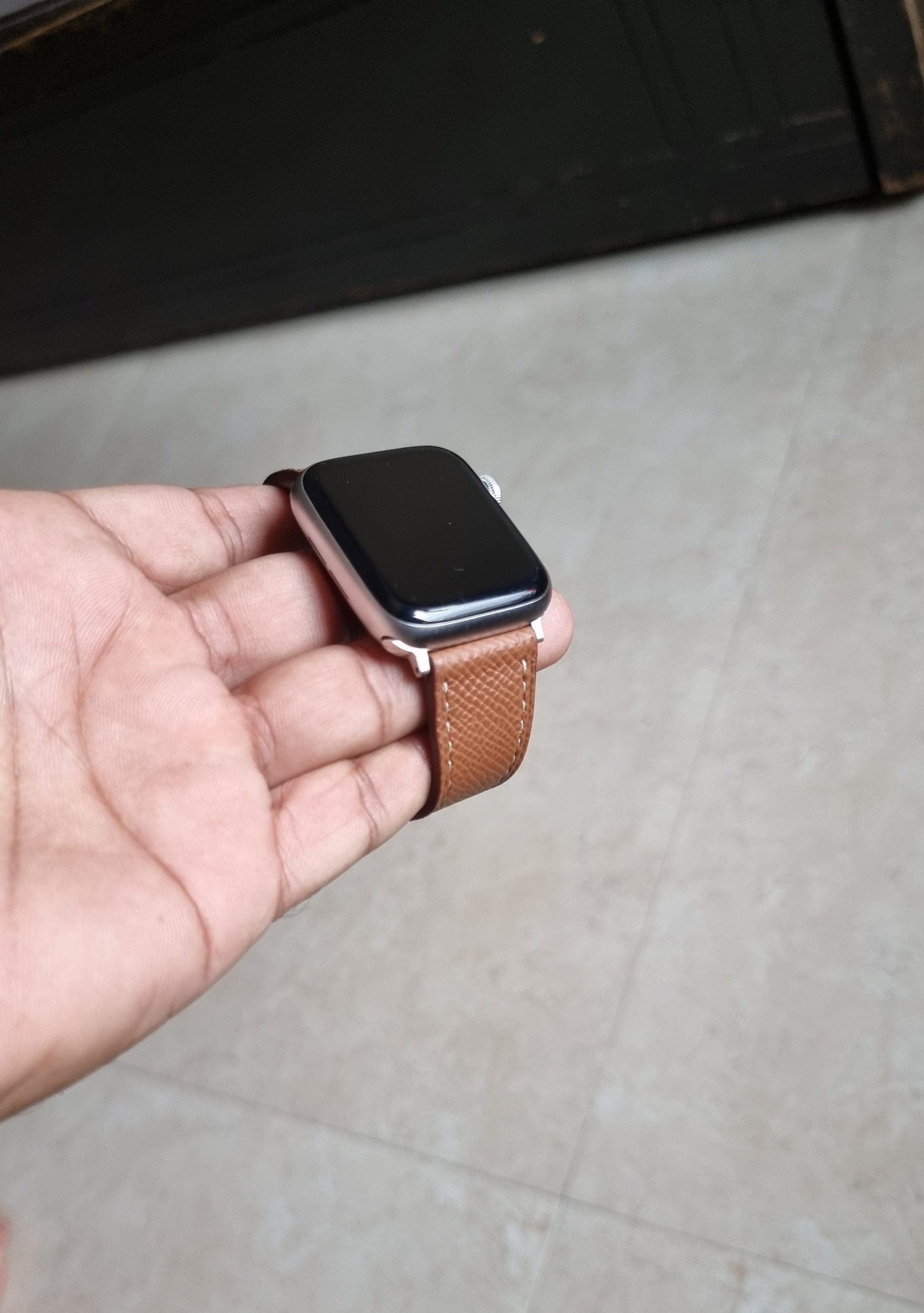 Indianleathercraft Epsom leather apple watch bands