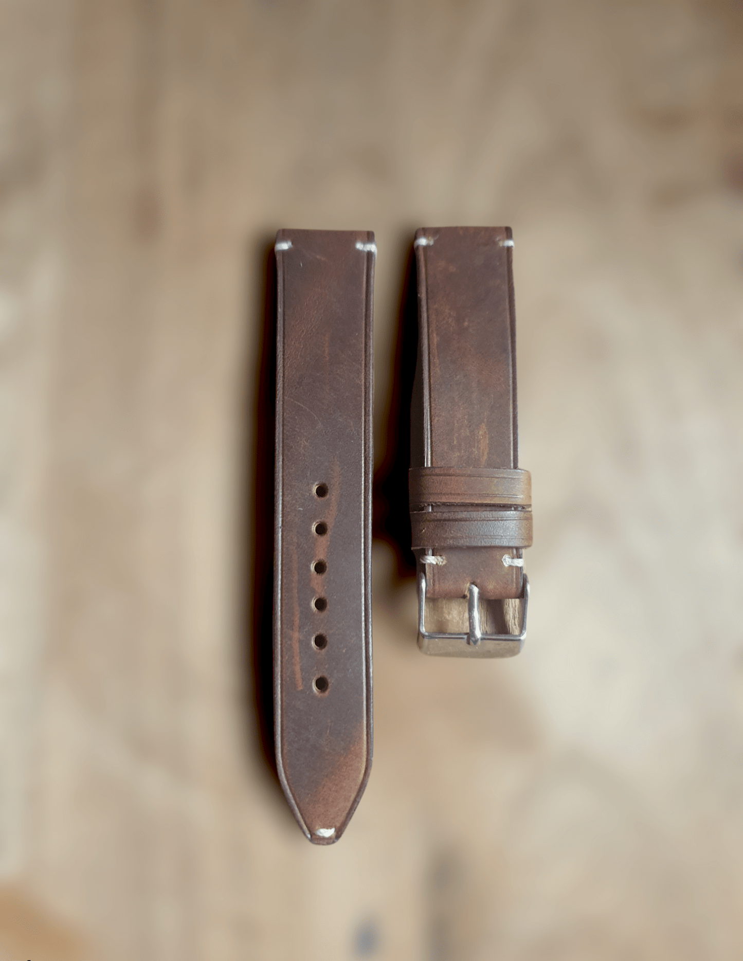 Handmade vintage leather strap