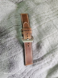 Indianleathercraft Natural / 21mm Horween leather watch strap