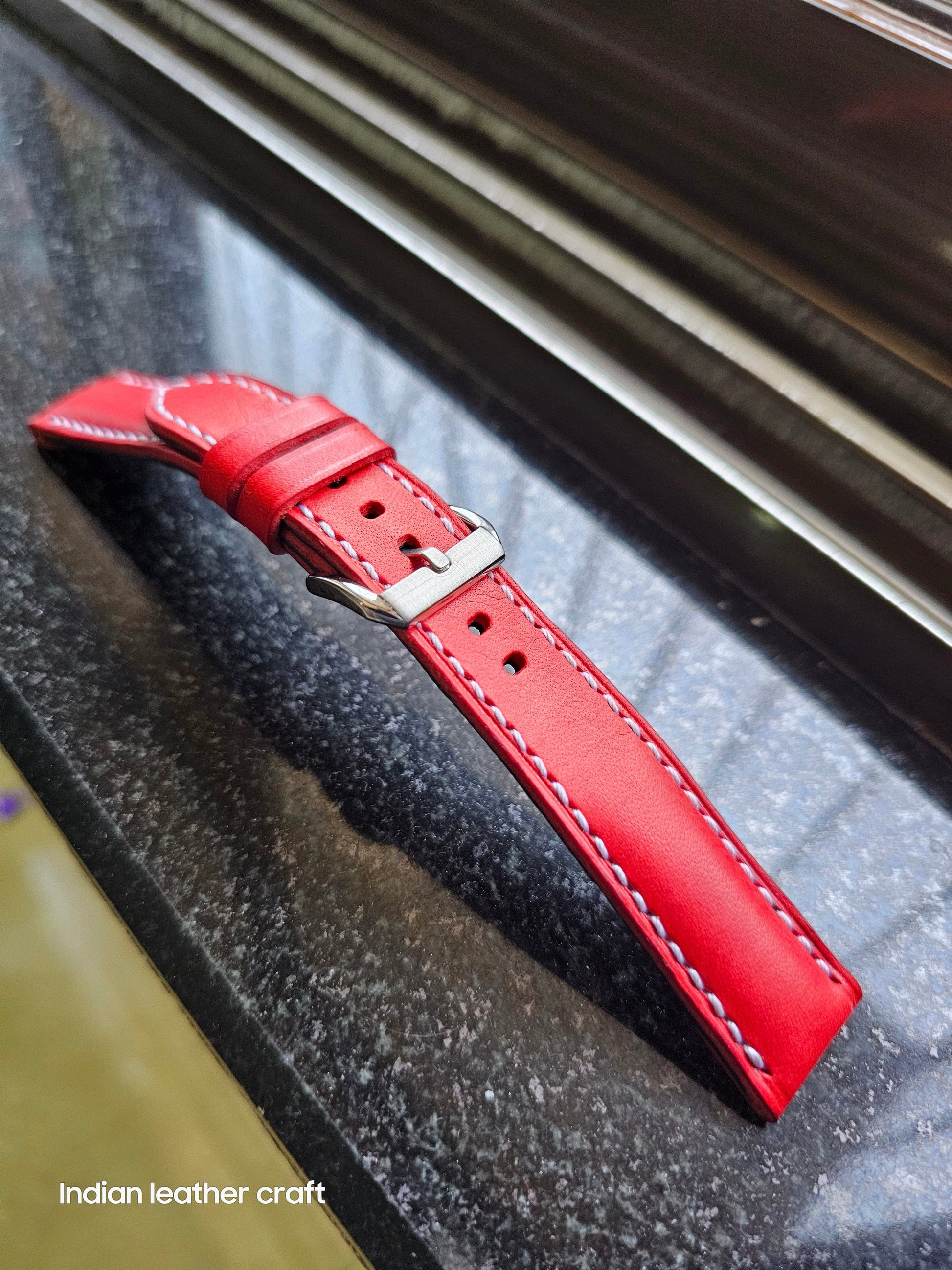 Indianleathercraft Omega moonswatch leather strap