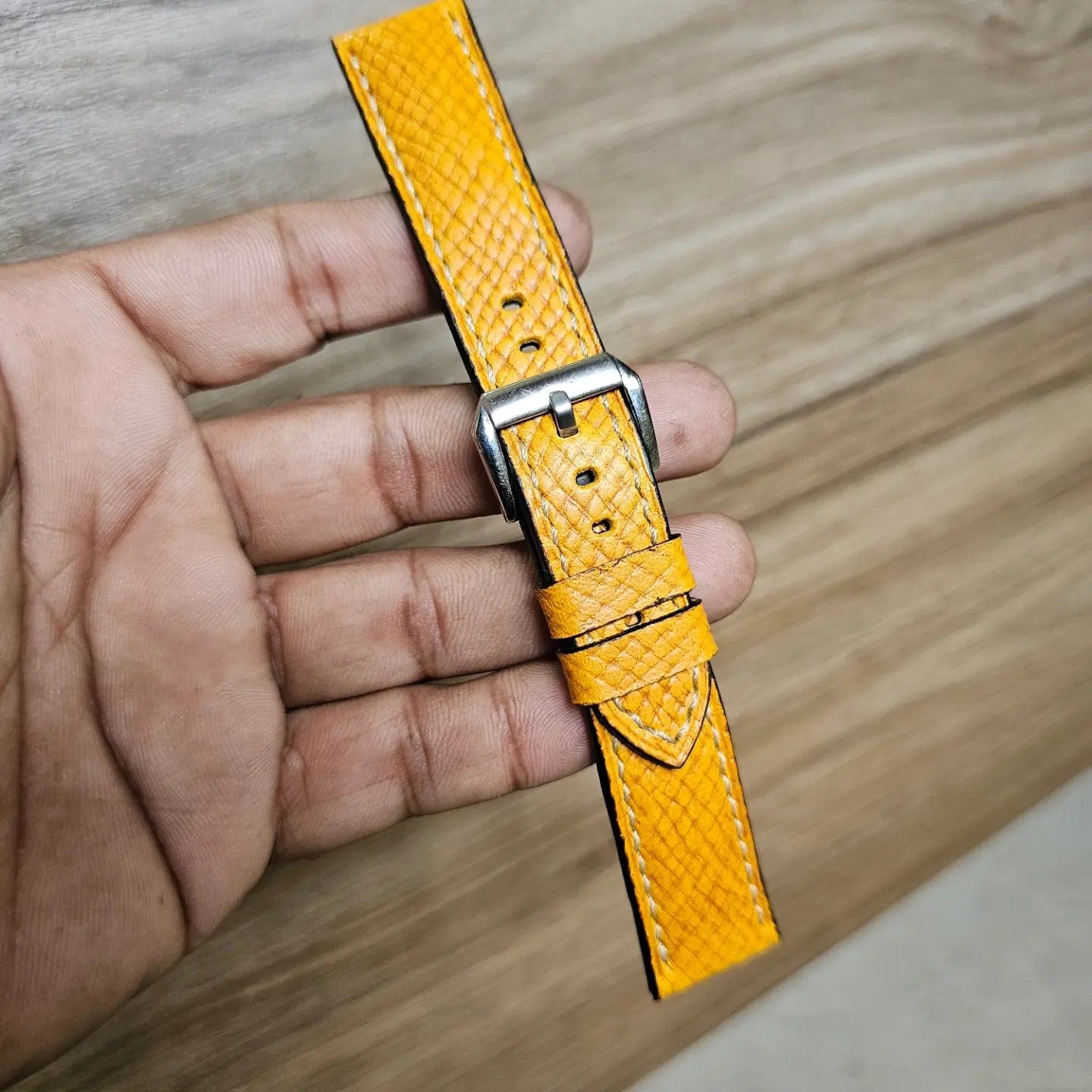 Handmade italian leather watch on sale straps