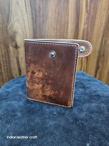 Indianleathercraft Wallets & Money Clips Brown Shell Cordovan biofold wallet
