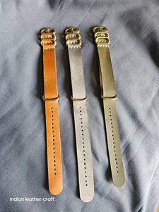 Indianleathercraft Watch Bands Handmade nato leather strap