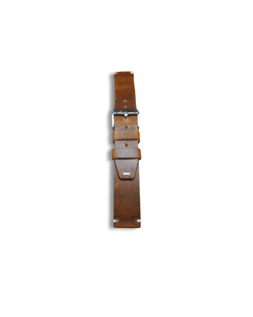 Indianleathercraft Watch Bands Handmade tobacco brown leather strap