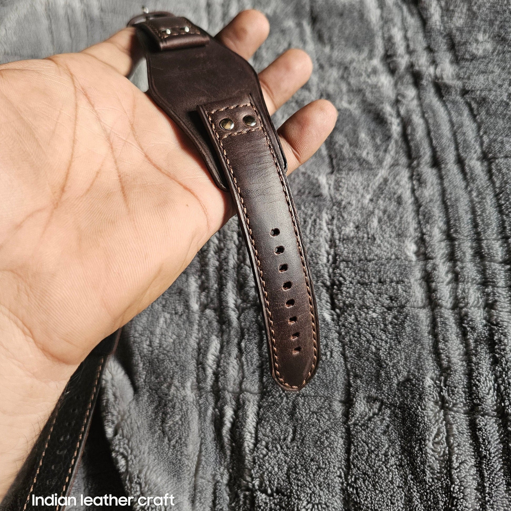 Indianleathercraft watch strap Fossil watch straps handmade