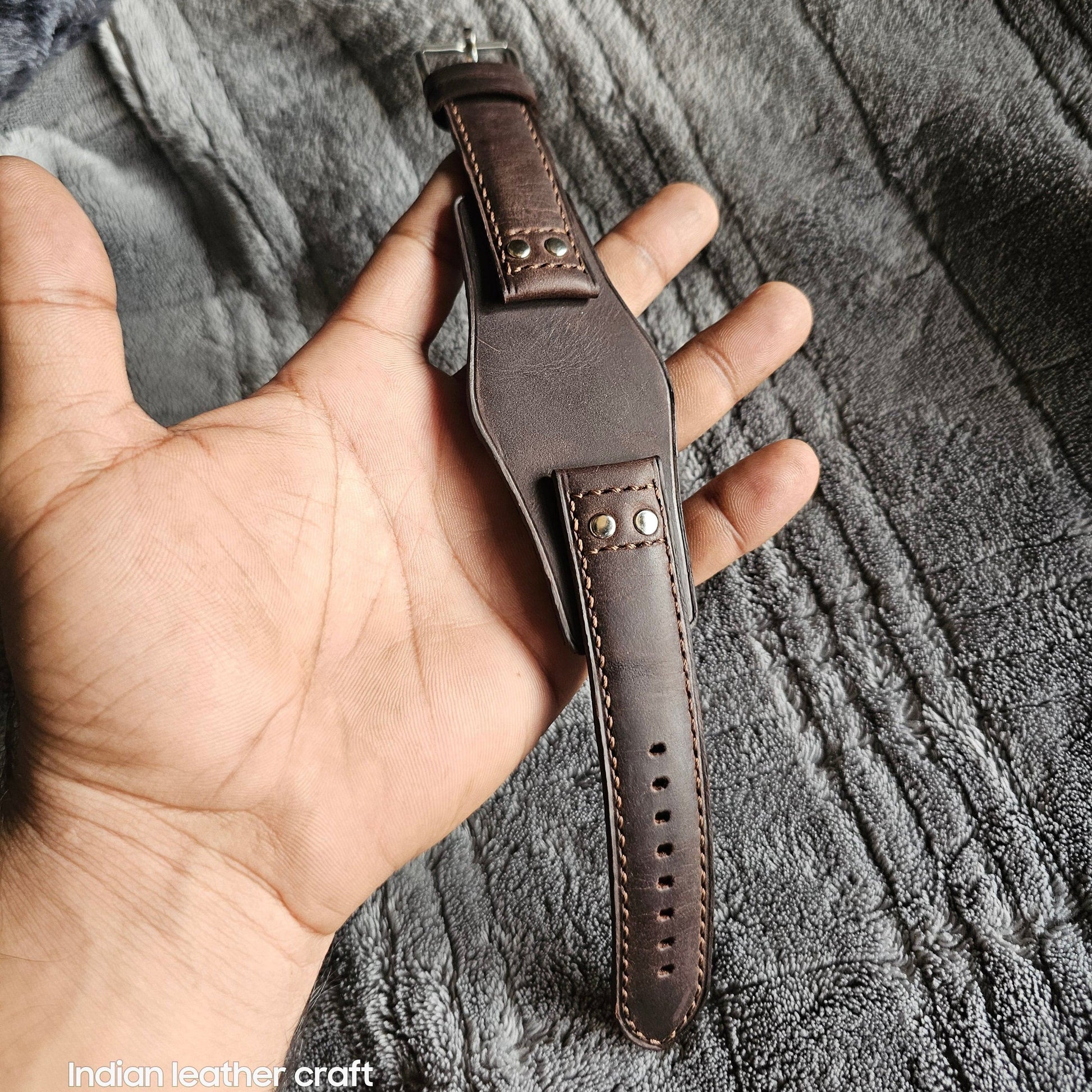 Indianleathercraft watch strap Fossil watch straps handmade