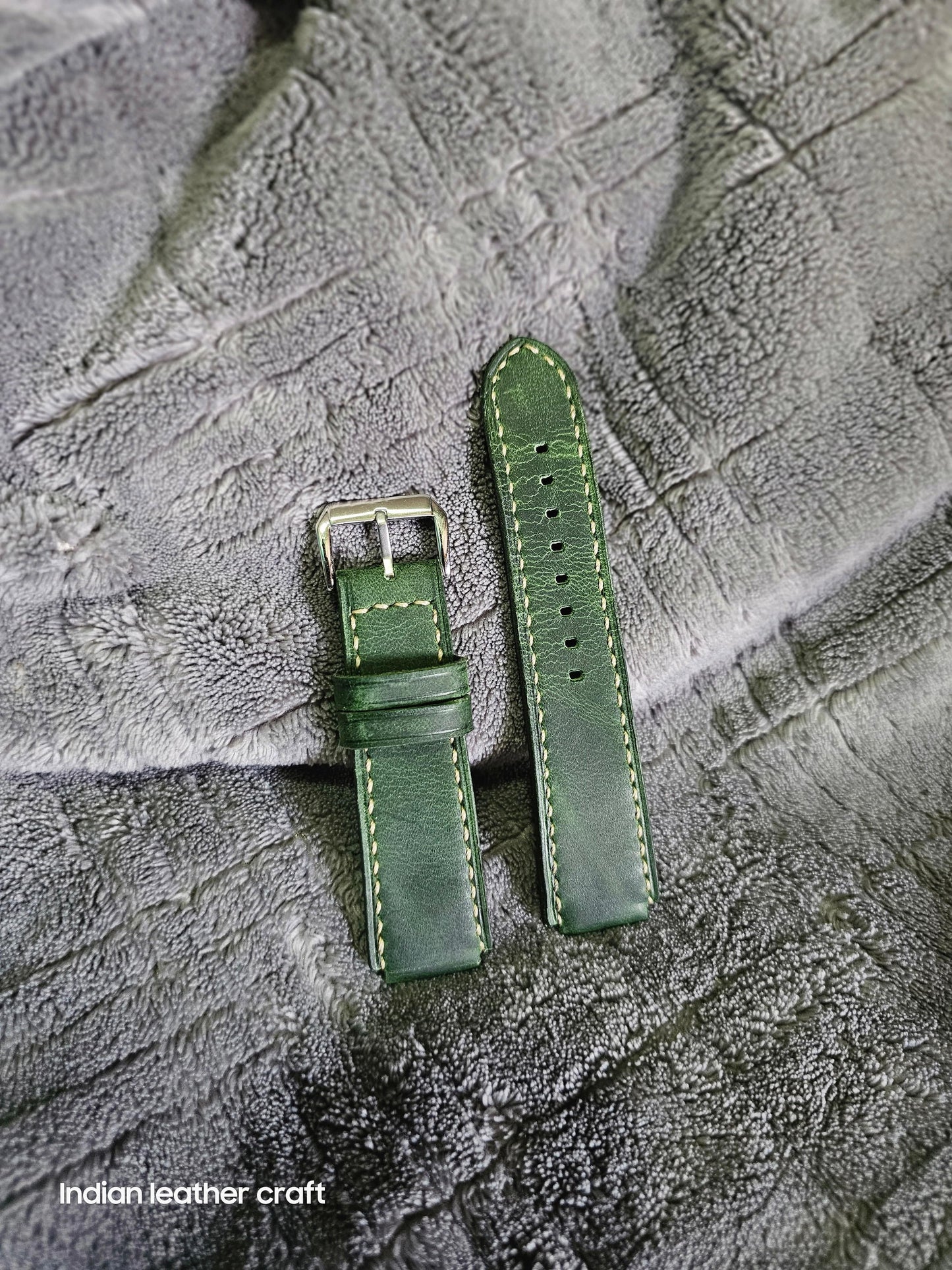 Indianleathercraft watch strap Handmade casio watch strap