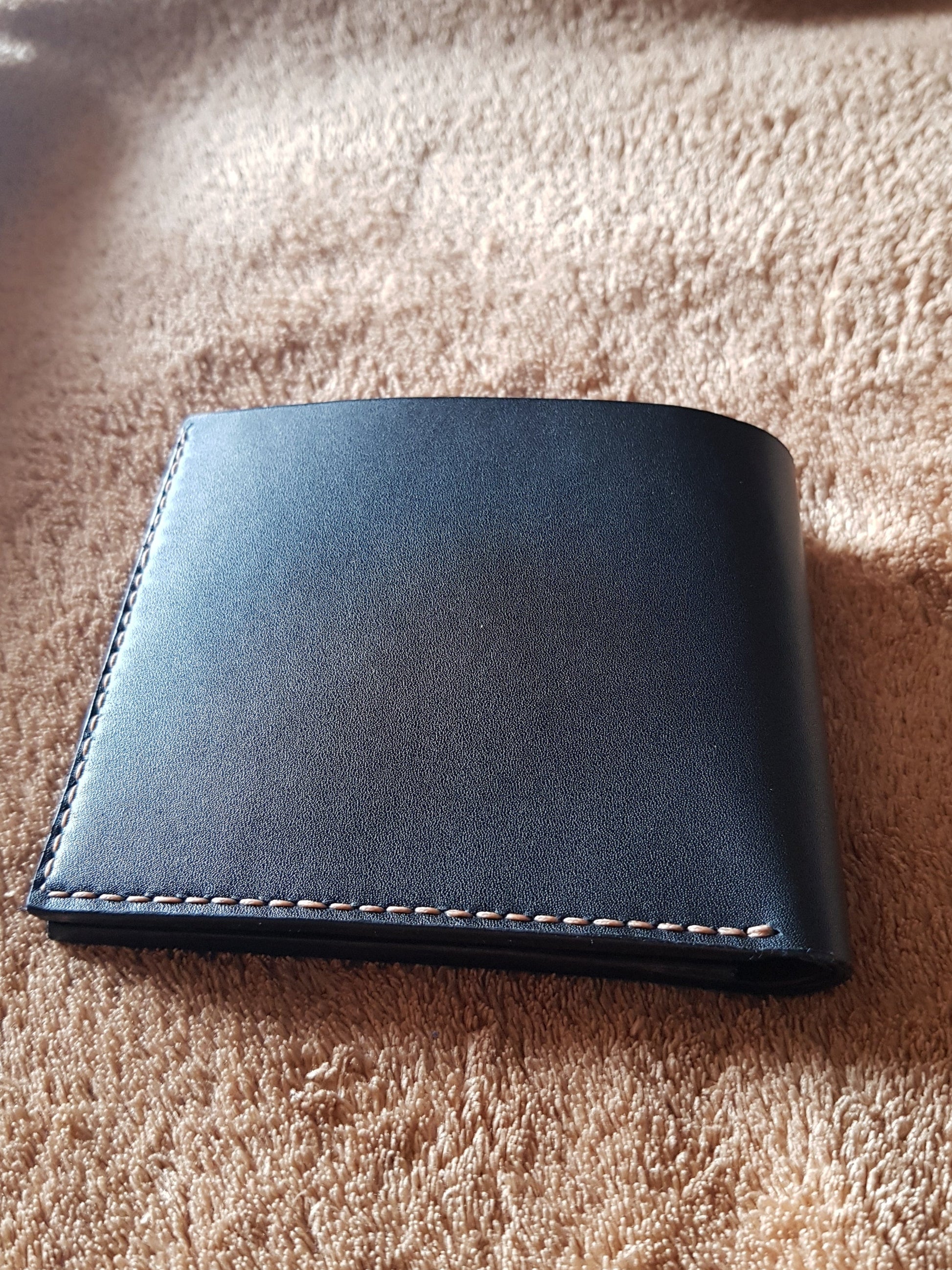 Black leather wallet - Indianleathercraft