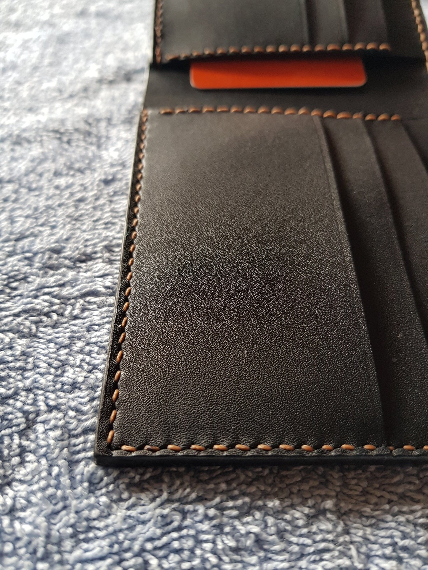 Black leather wallet - Indianleathercraft