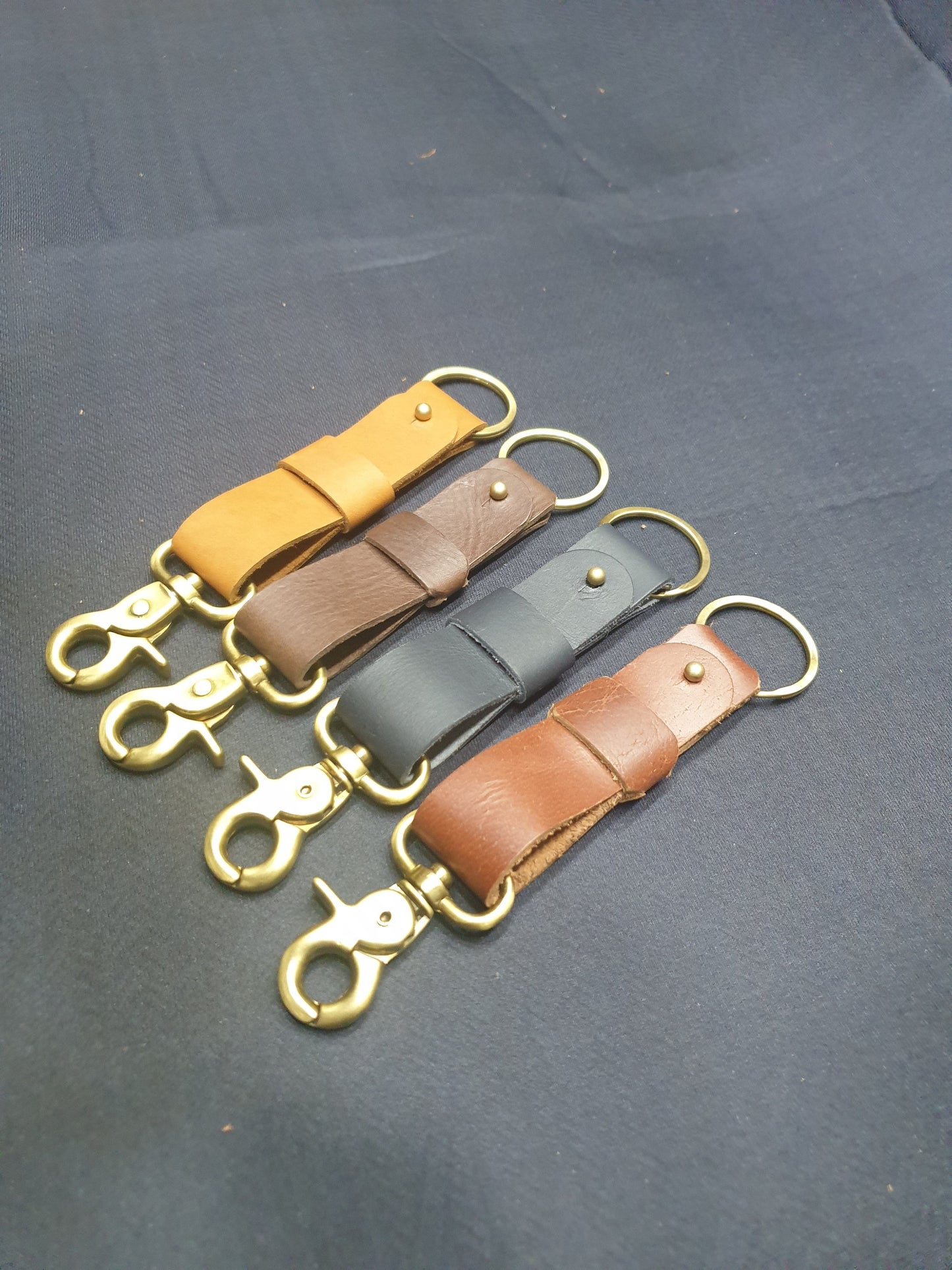 Indianleathercraft fullgrain leather keychain