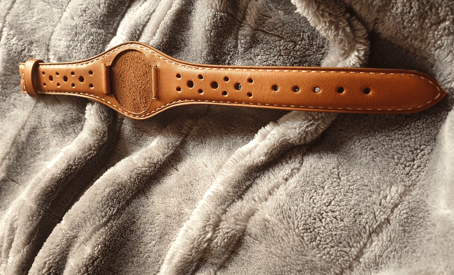 Indianleathercraft Handmade bund rally leather strap