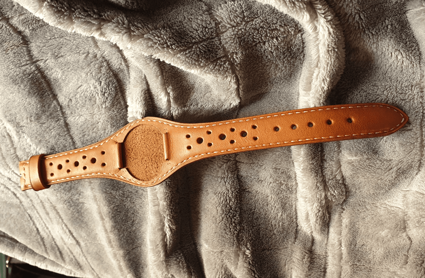 Indianleathercraft Handmade bund rally leather strap