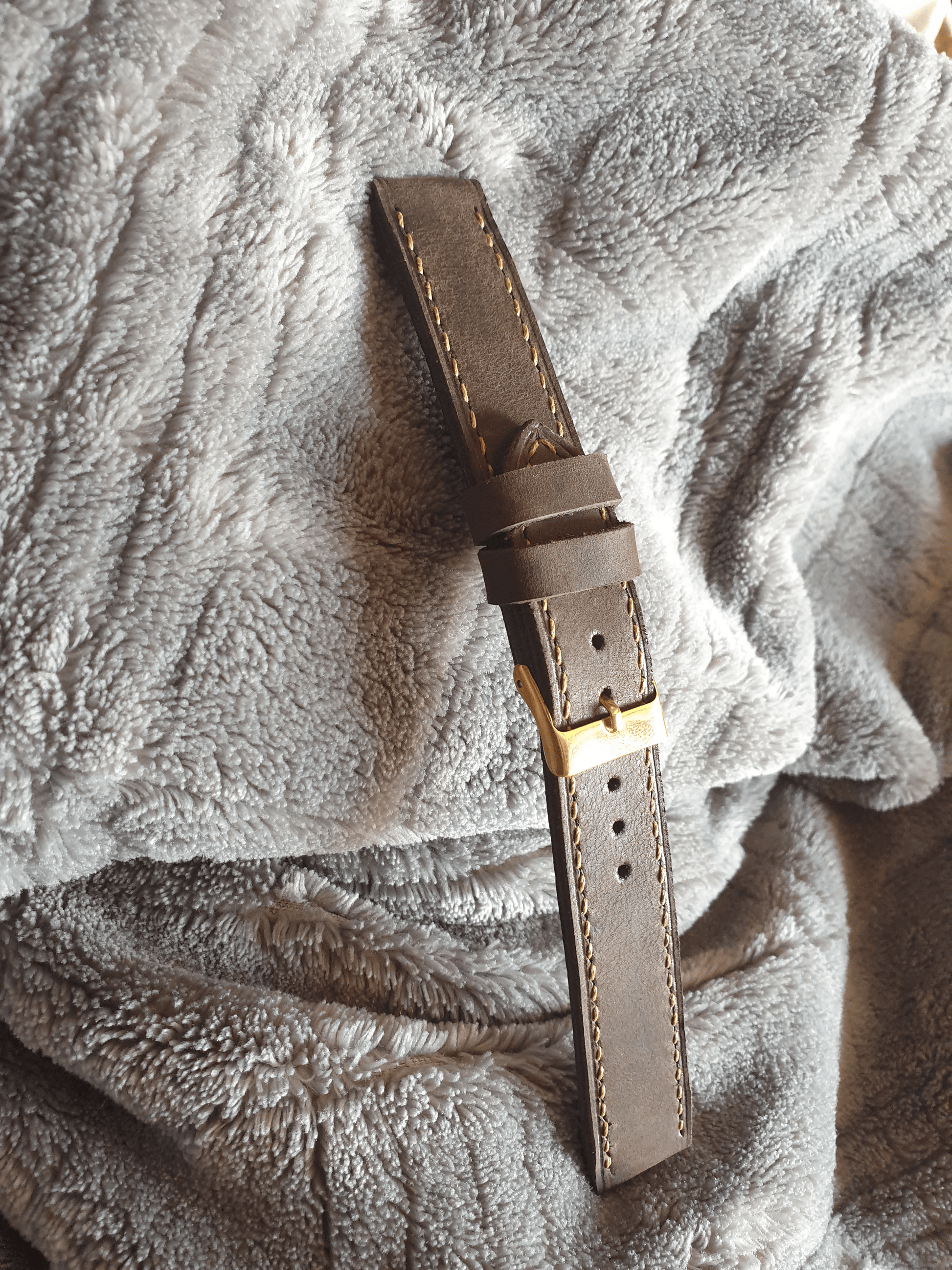 Indianleathercraft handmade coffee brown leather strap