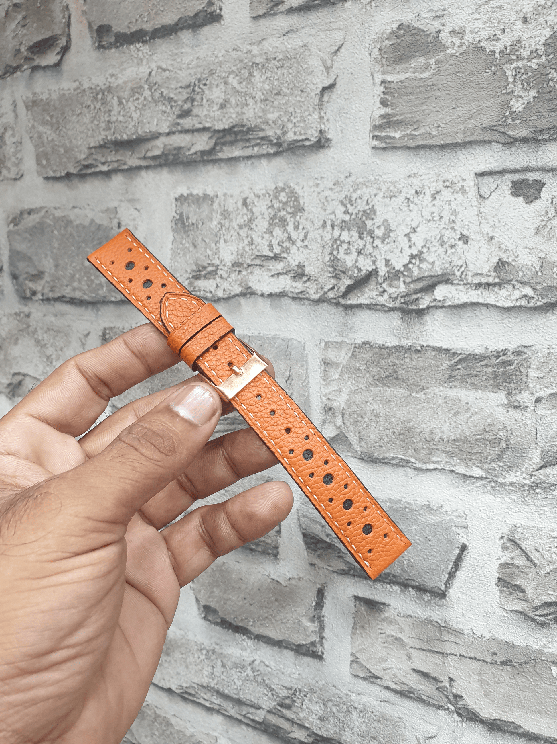 Indianleathercraft Handmade rally watch strap