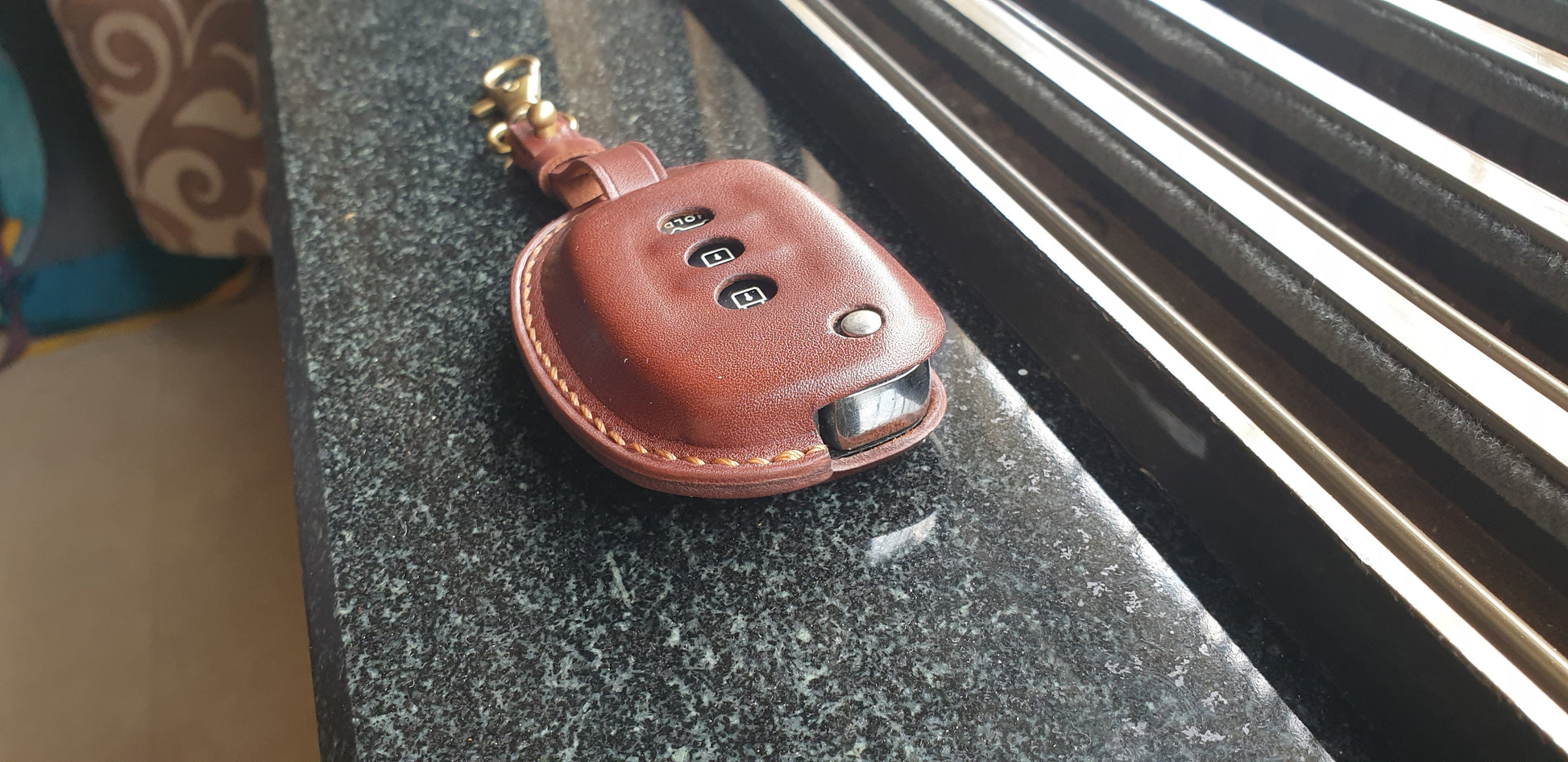 Indianleathercraft Hyundai i20 Hyundai key remote leather case