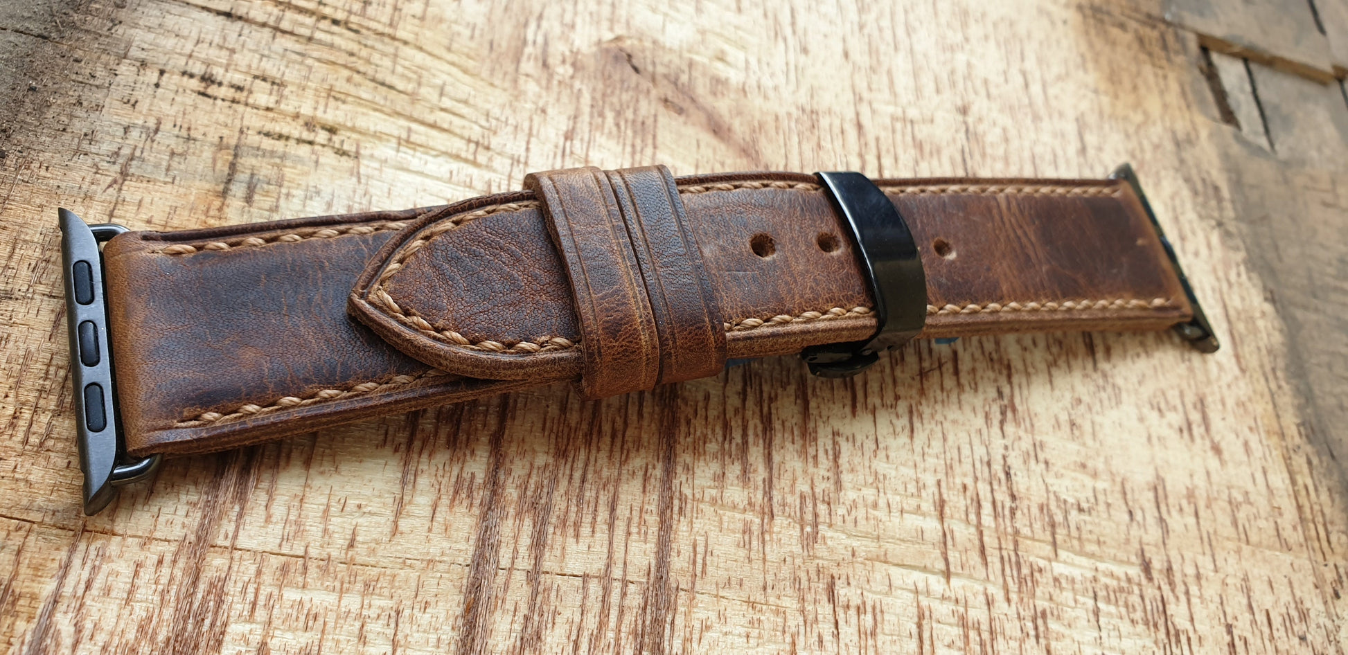 leather Apple watch strap - Indianleathercraft