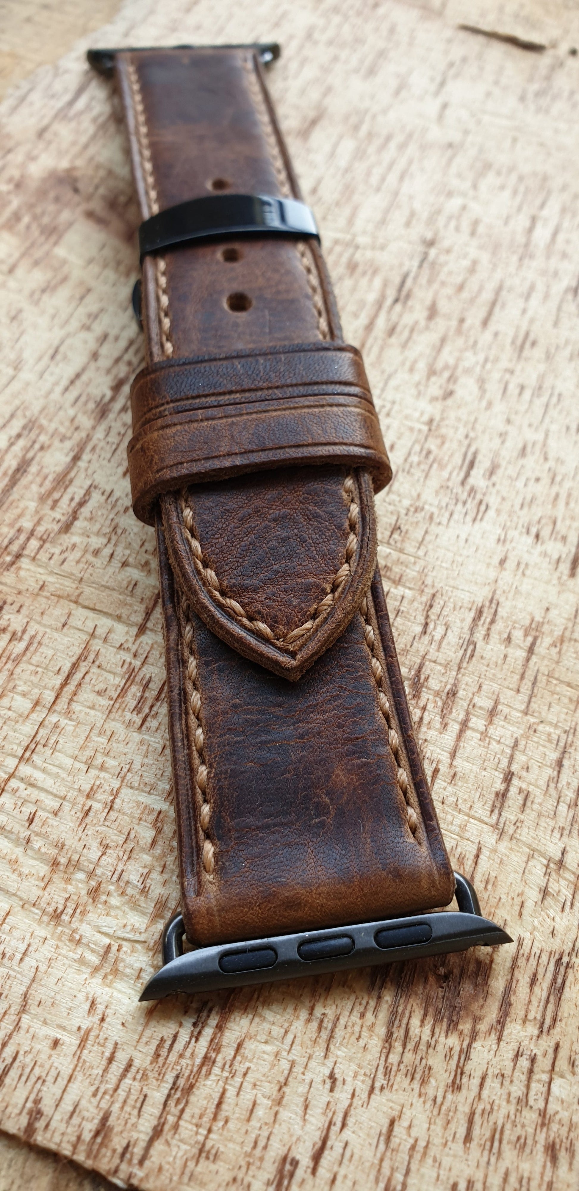 leather Apple watch strap - Indianleathercraft