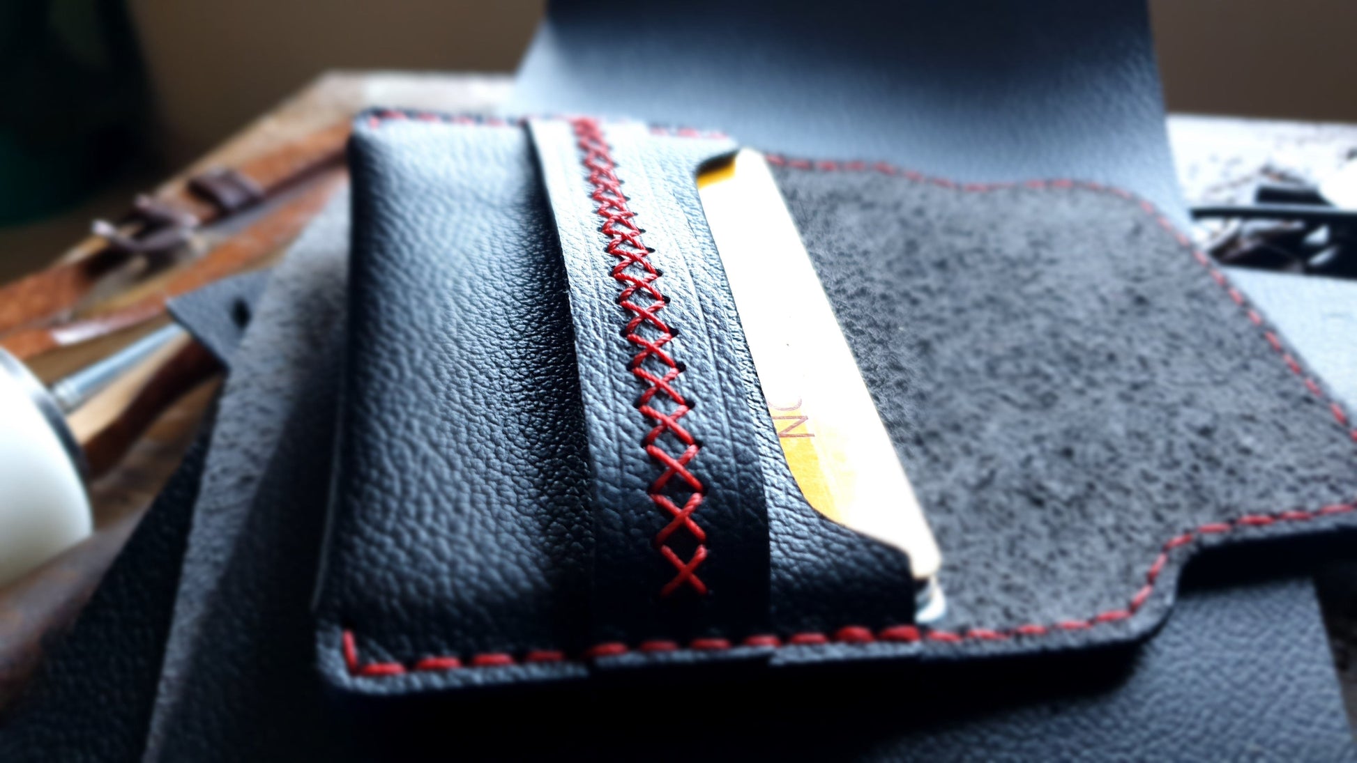 Leather card holder - Indianleathercraft