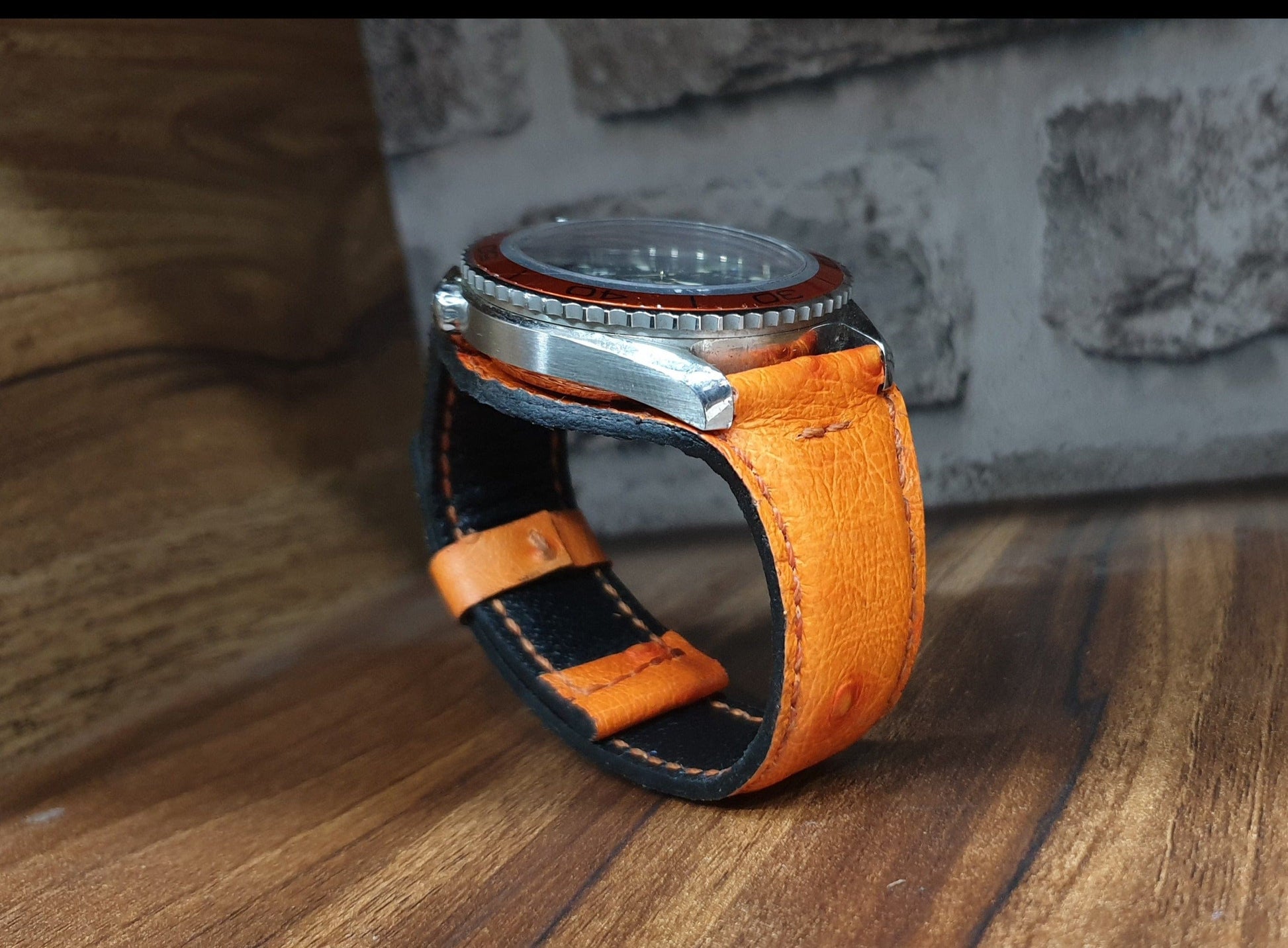 leather strap for omega sea master - Indianleathercraft