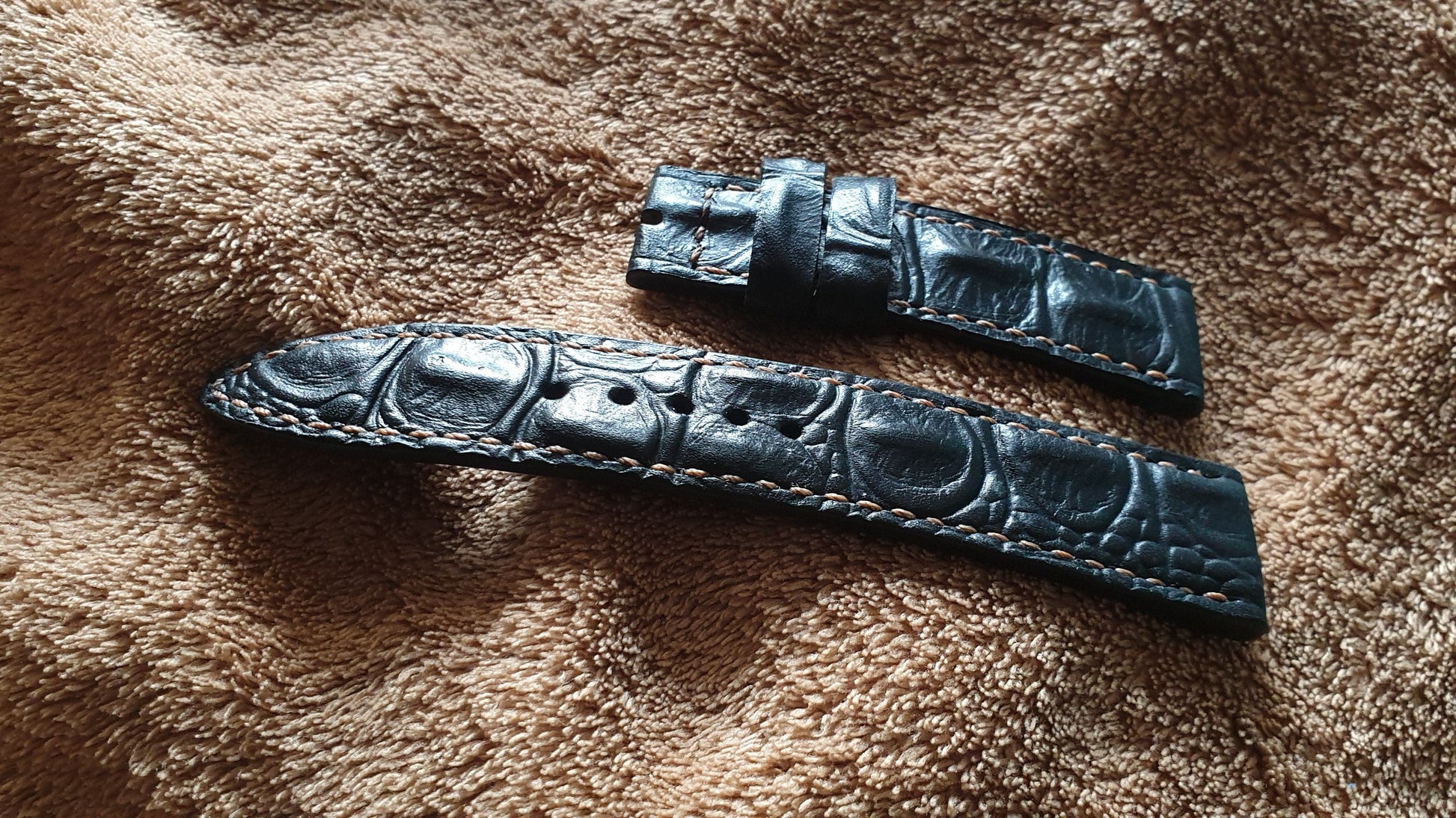 leather watch strap - Indianleathercraft