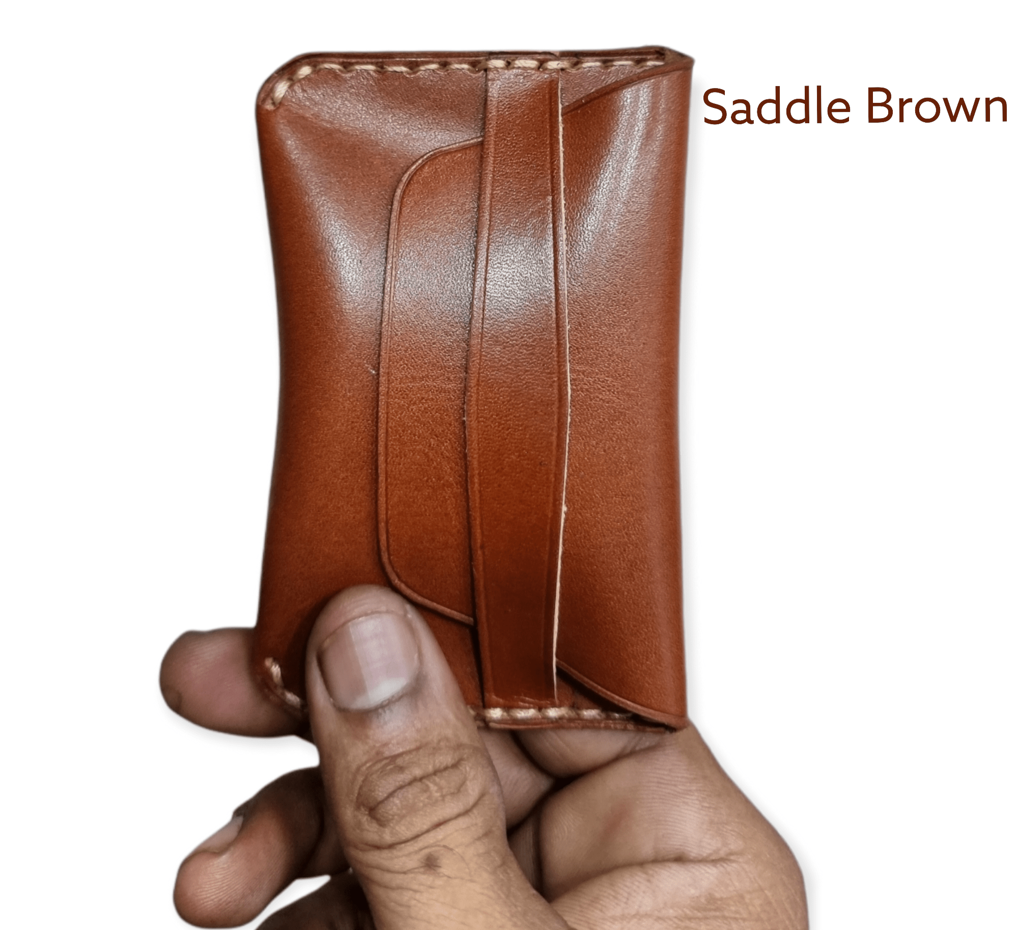 Handmade fullgrain leather wallet Indianleathercraft