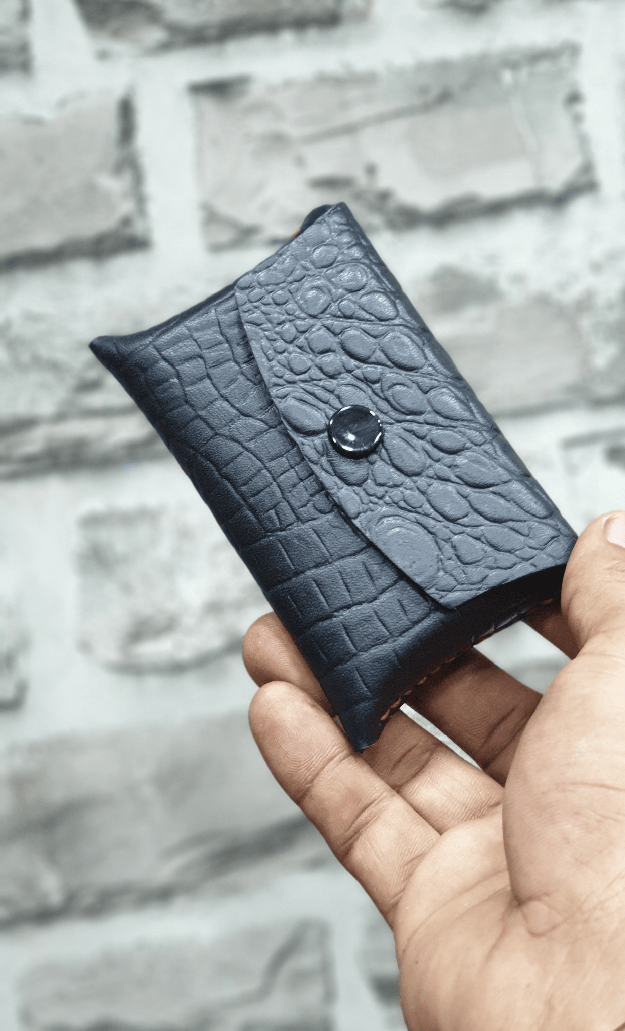 Men's Car Key Wallet Crocodile Pattern Car Key Bag Business