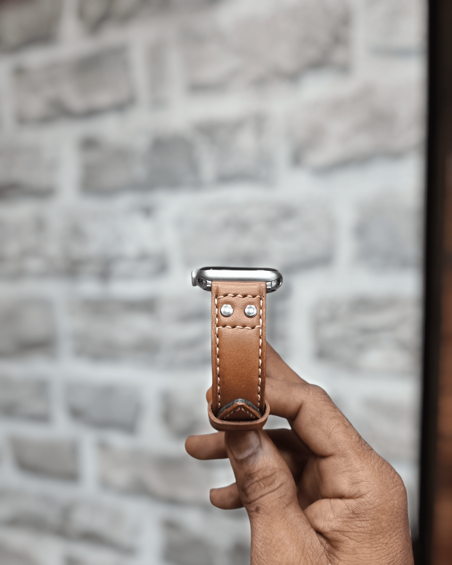 Indianleathercraft Watch Bands Handmade leather apple watch strap